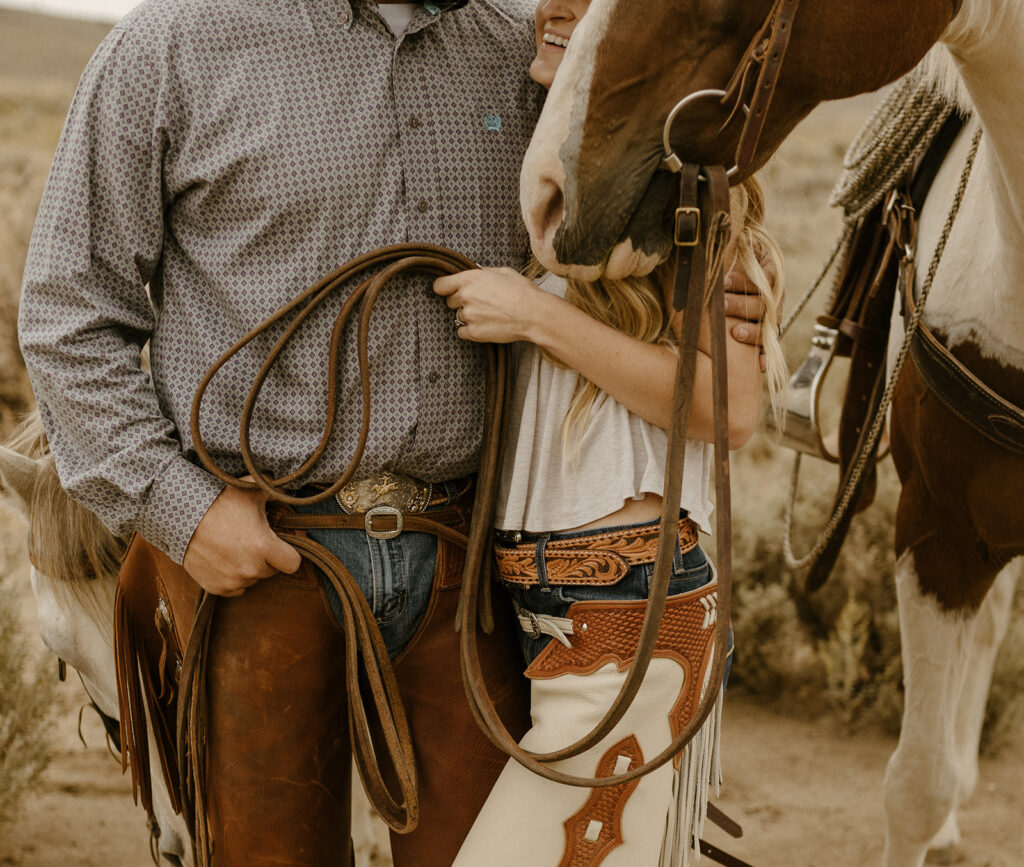 Elrod ranch branding photo western couple