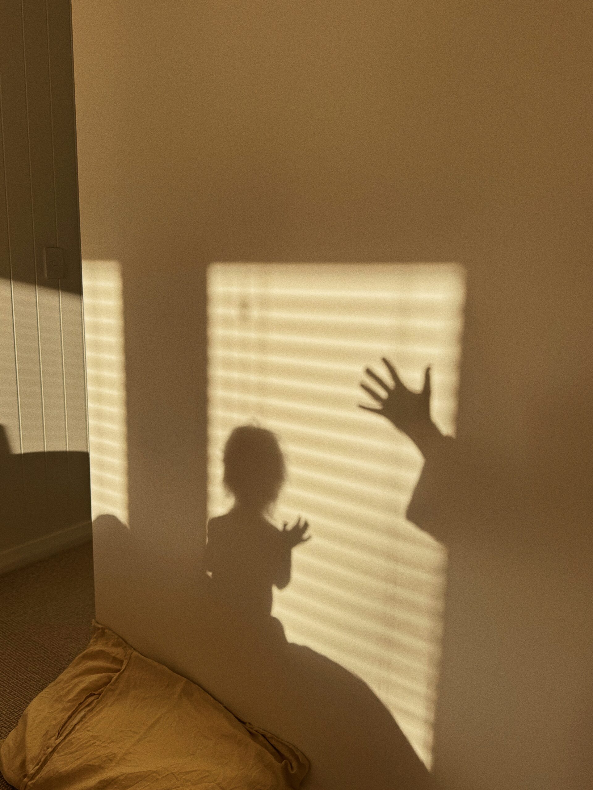 Toddler and mom photo, shadows