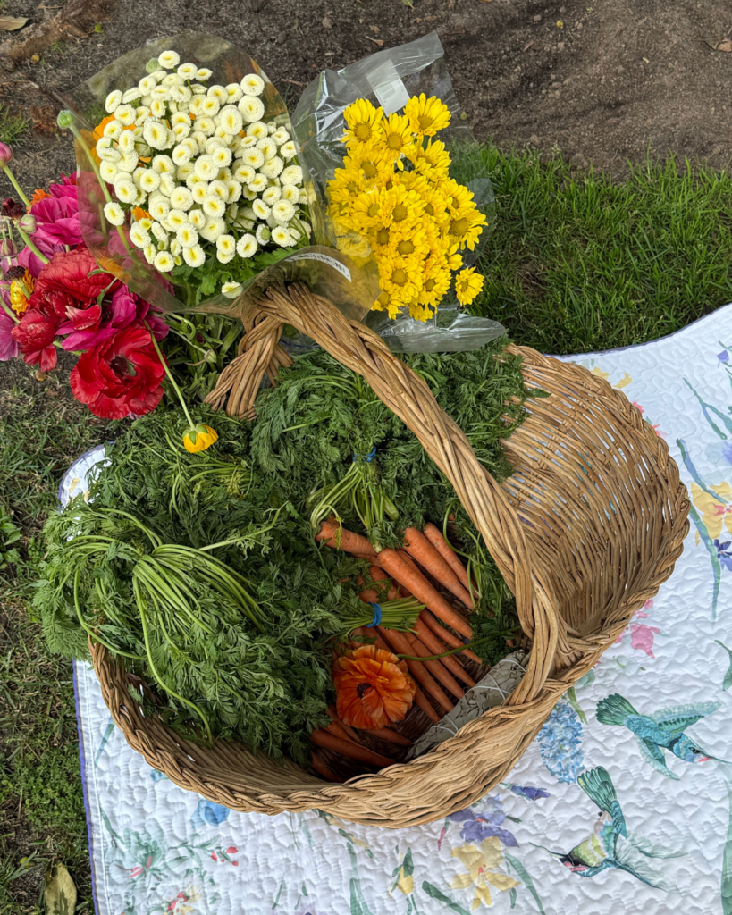 produce basket for the spring homestead