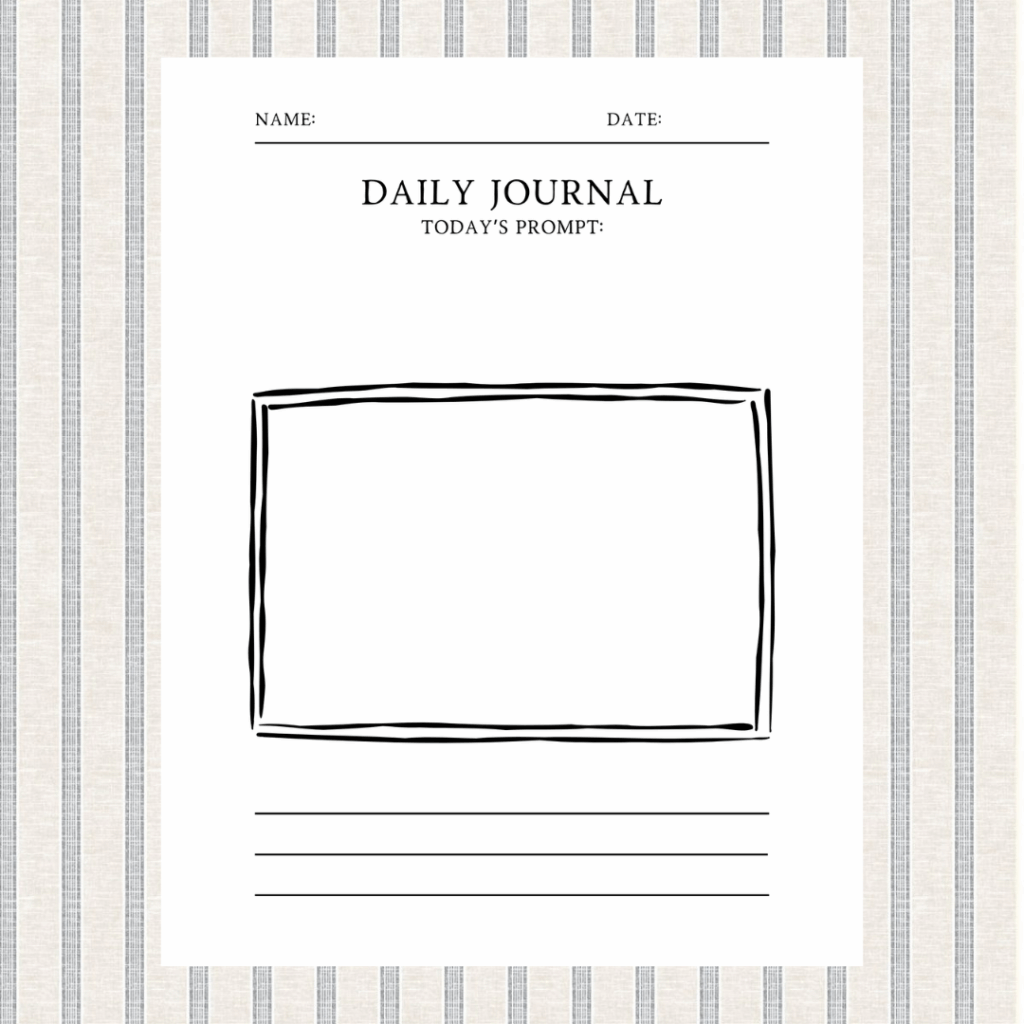 Free journal printable