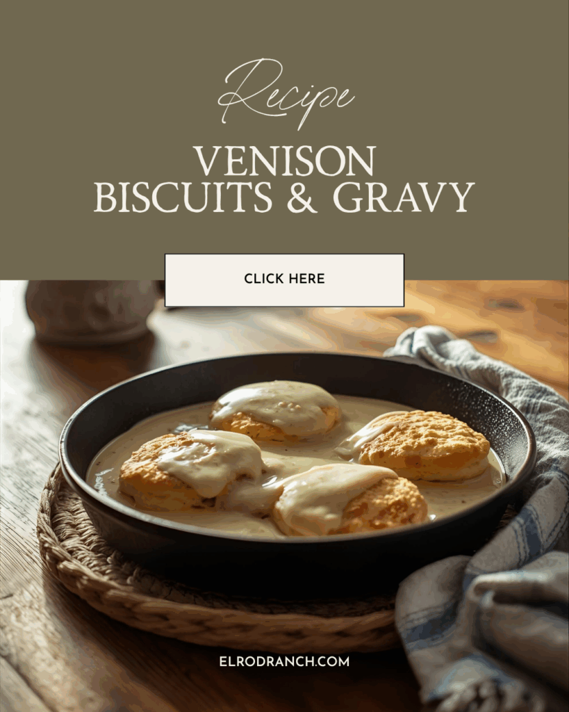 Biscuits and Gravy with Venison Sausage