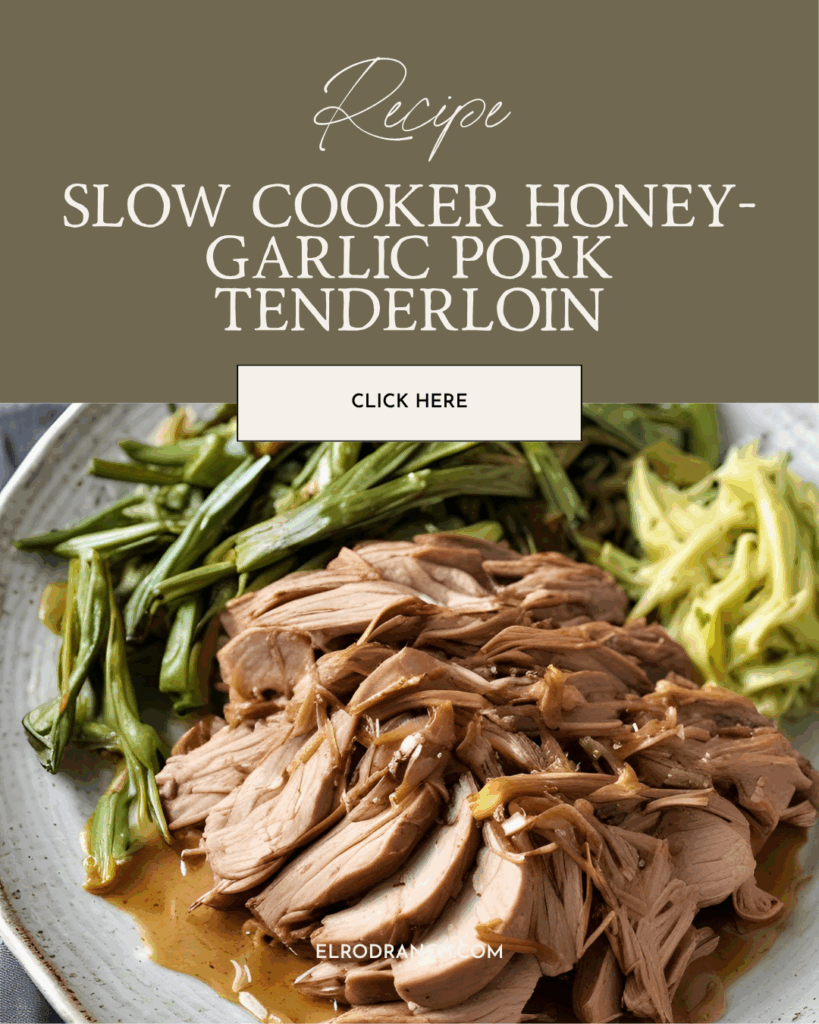 Slow Cooker Honey-Garlic Pork Tenderloin