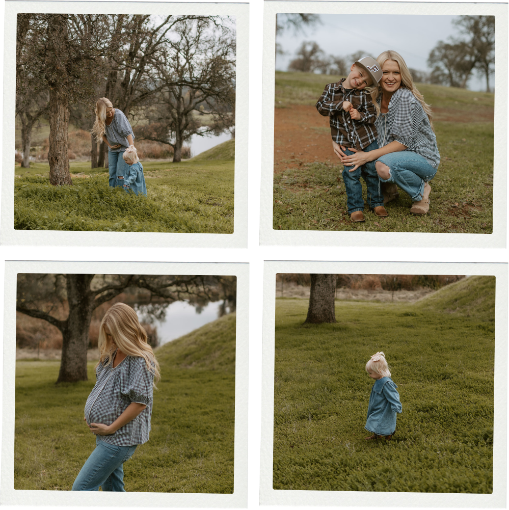 cottage core family photoshoot
