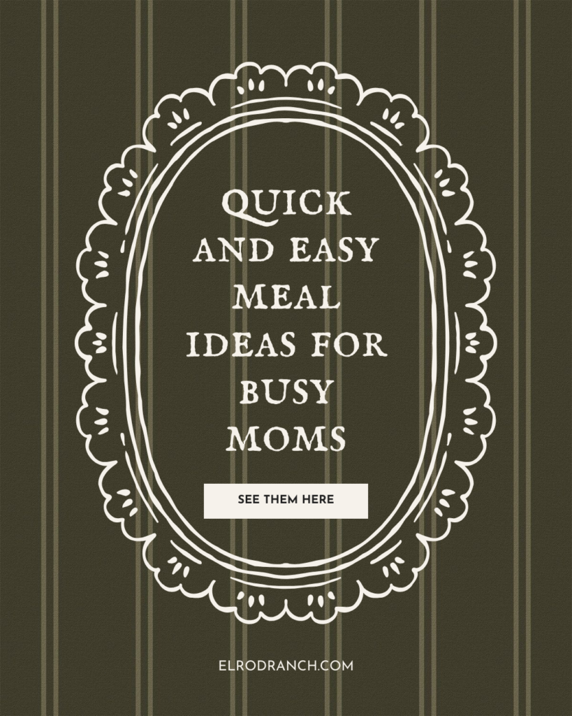 quick and easy meals for busy moms graphic