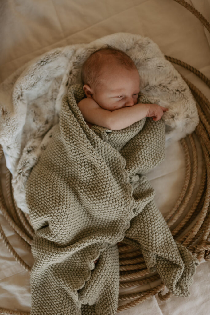 Western Newborn photos for a boy