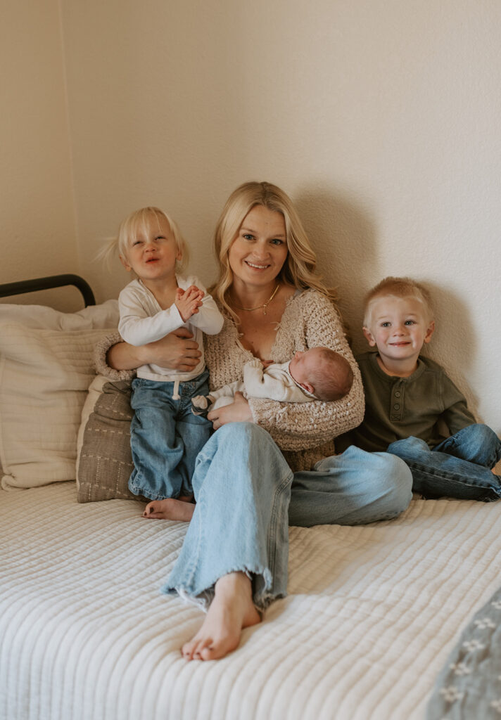 mother and kids photo