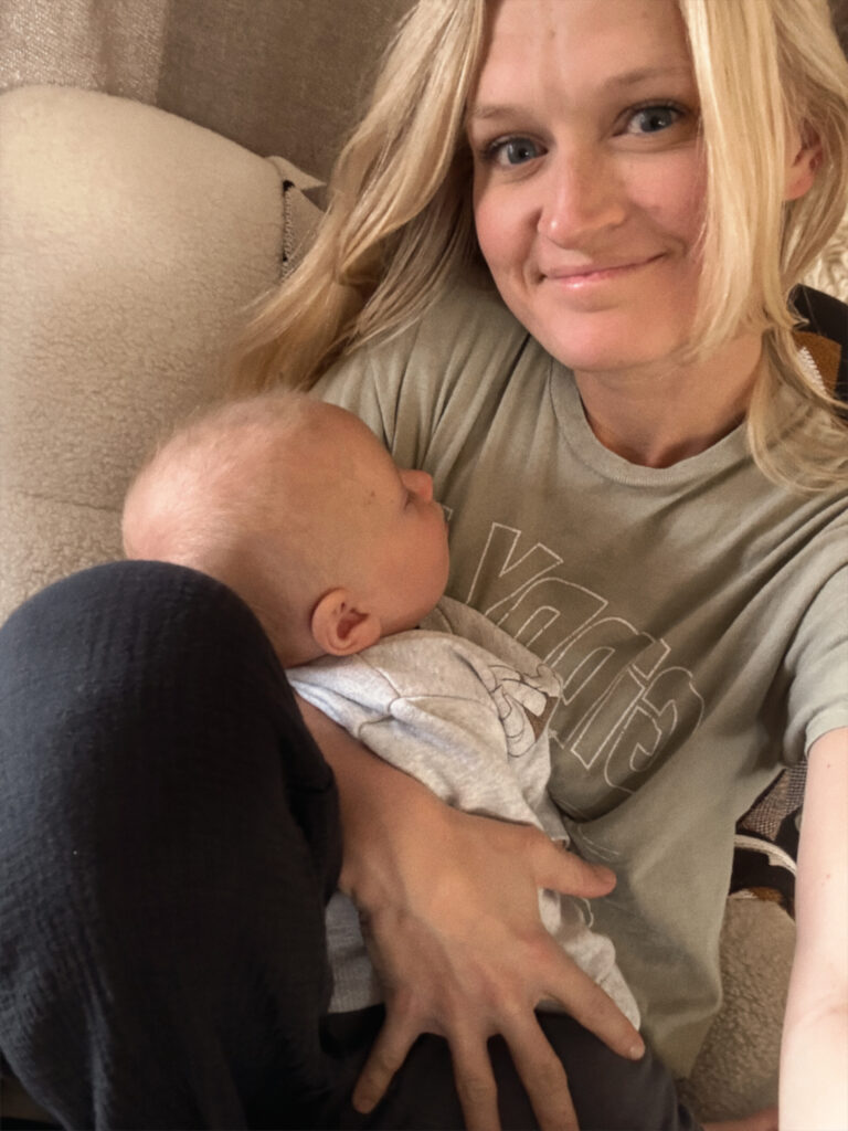 mom and baby Sarah Elrod of Elrod Ranch